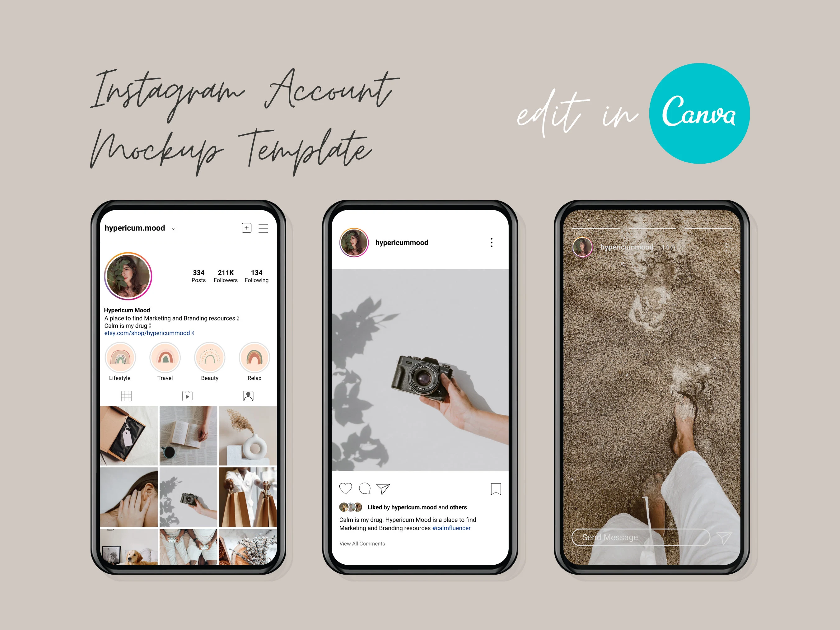 Canva Pack Stories — editable Instagram story templates